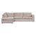 WOOOD Hoekbank Links Hajo - Chenille - Sand - 84x283x197