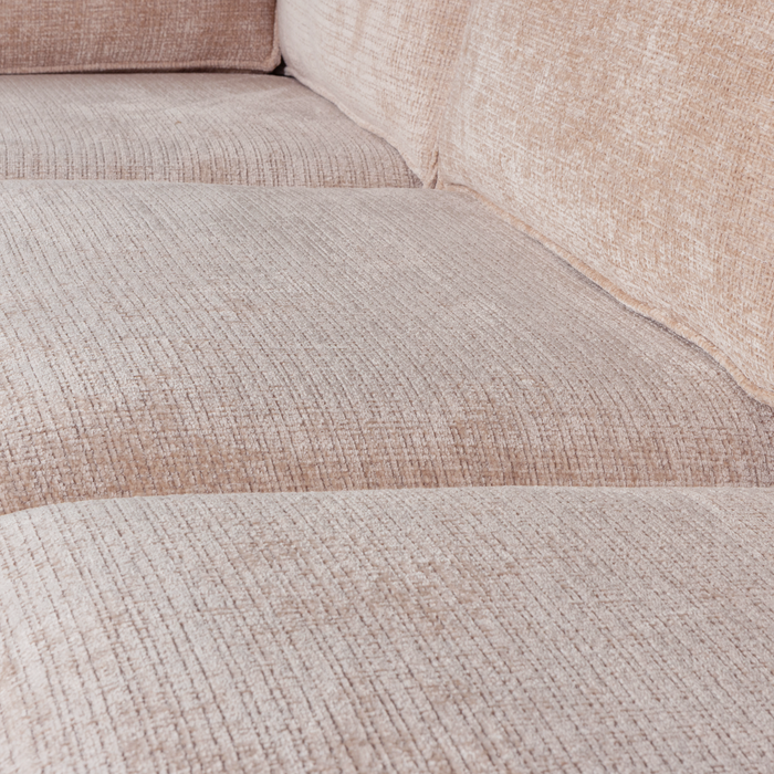 WOOOD Hoekbank Links Hajo - Chenille - Sand - 84x283x197