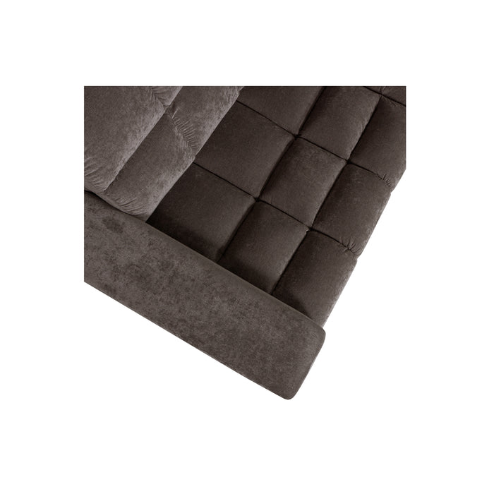 WOOOD Second Date Hoekbank Rechts - Vintage - Warm Grijs