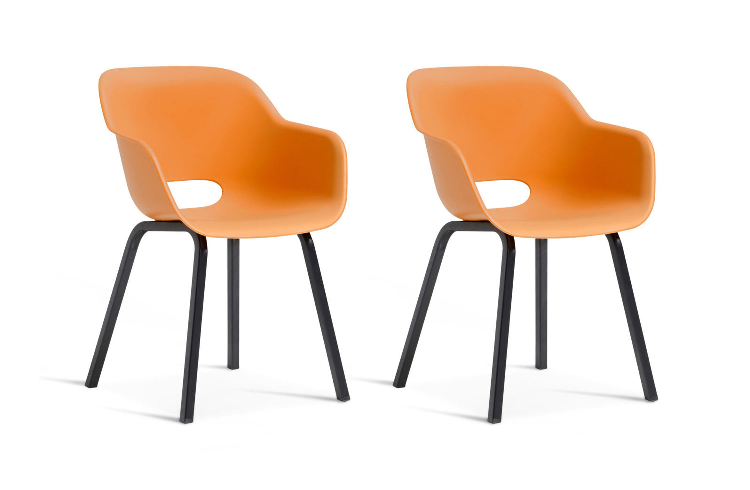 Keter Noa Tuinstoel - 2 stuks - 55x56.5x80cm - metalen onderstel