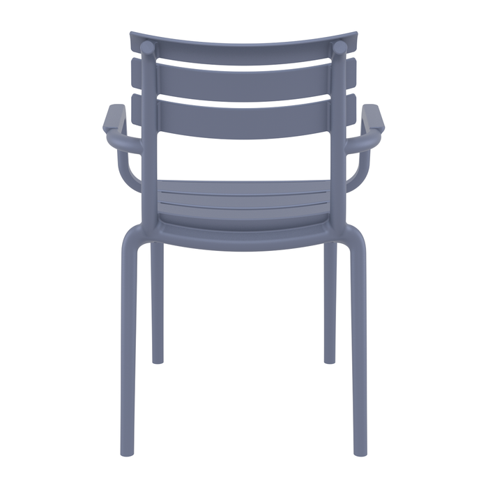 Paris tuinstoel donker grijs - 4 stuks