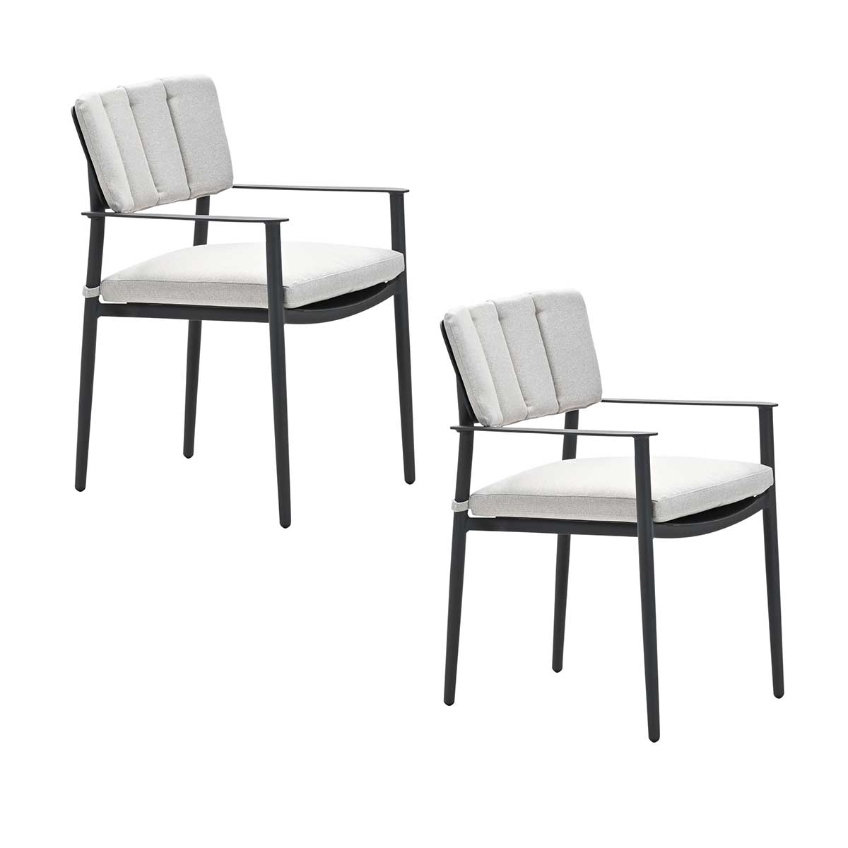 Garden Impressions Dane tuinstoel desert sand - 2 stuks