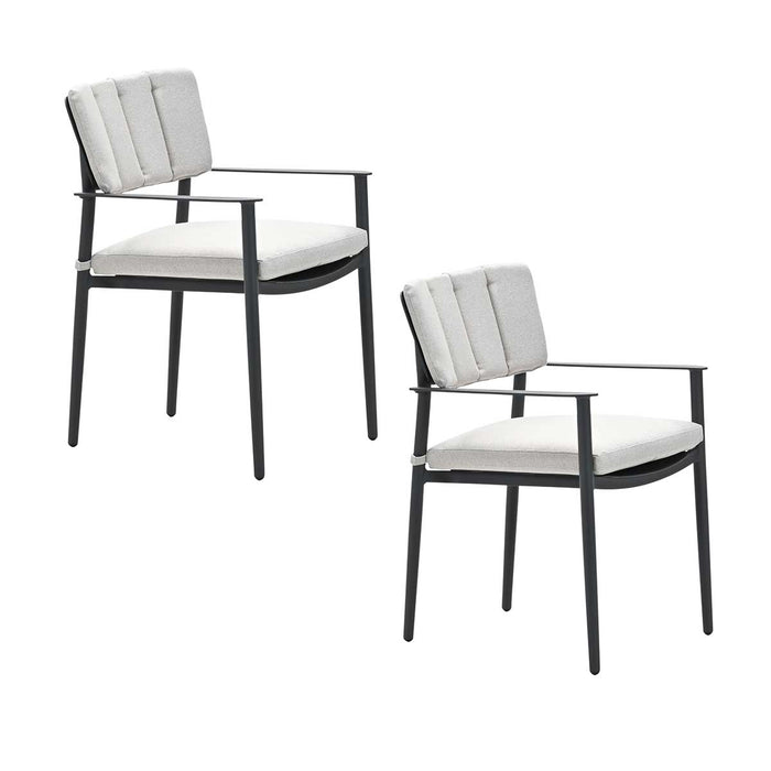 Garden Impressions Dane tuinstoel desert sand - 2 stuks