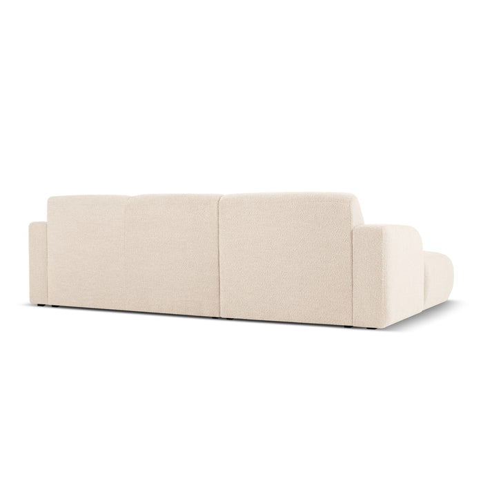 Windsor & Co Lola Hoekbank met Chaise Longue Links - Bouclé - Lichtbeige