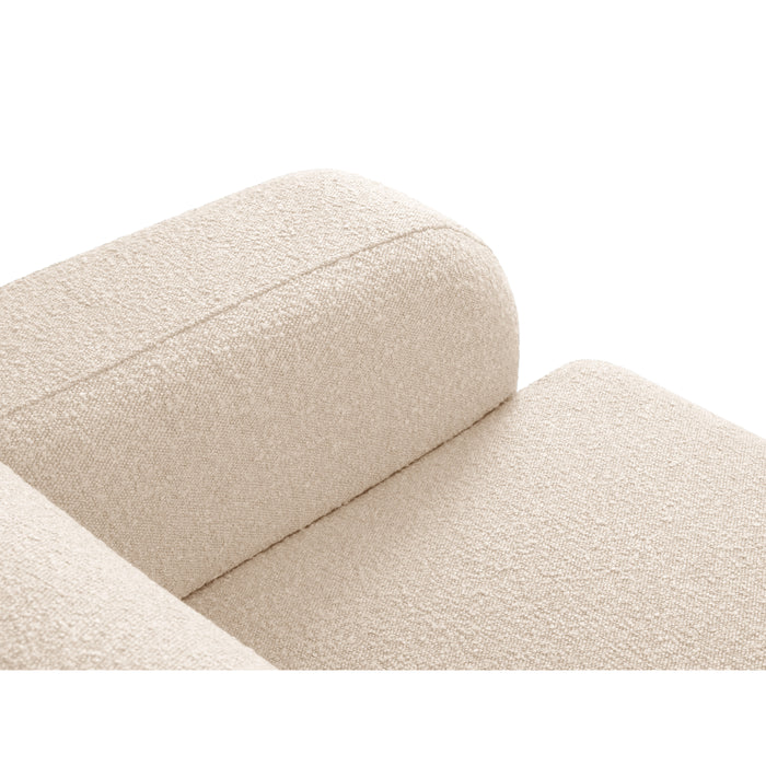Windsor & Co Lola Hoekbank met Chaise Longue Links - Bouclé - Lichtbeige