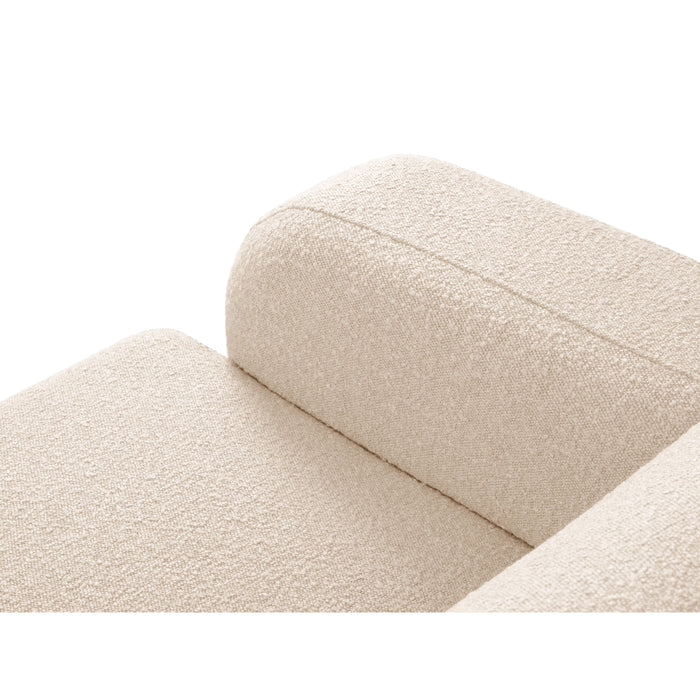 Windsor & Co Lola Hoekbank met Chaise Longue Rechts - Bouclé - Lichtbeige