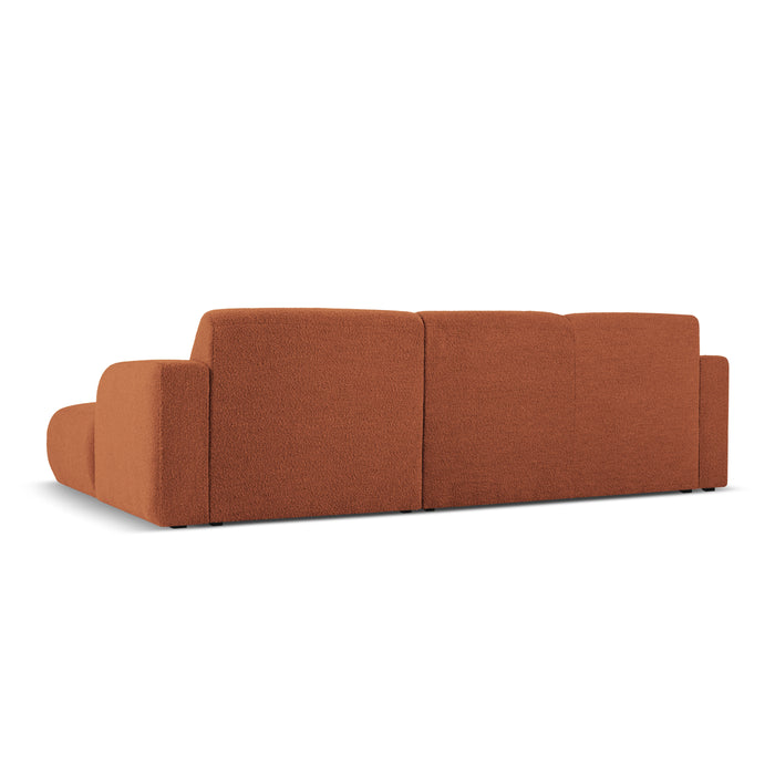 Windsor & Co Lola Hoekbank met Chaise Longue Rechts - Bouclé - Bruin