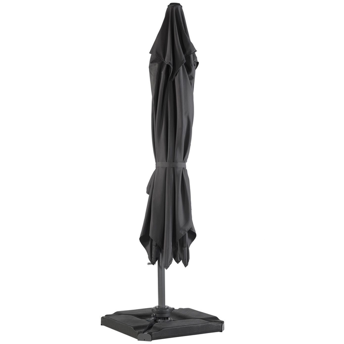 WOOOD Roma Zweefparasol Vierkant 300 X 300 Cm - Antraciet