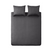 Ten Cate Katoensatijnen Dekbedovertrek - 200x200|220 - Antraciet
