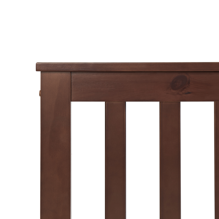 Beliani-MAYENNE -Tweepersoonsbed-Donkerbruin-160 x 200 cm-Dennenhout