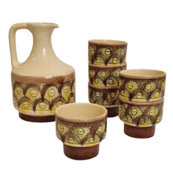 Karaf Met 6 Bekers Vintage