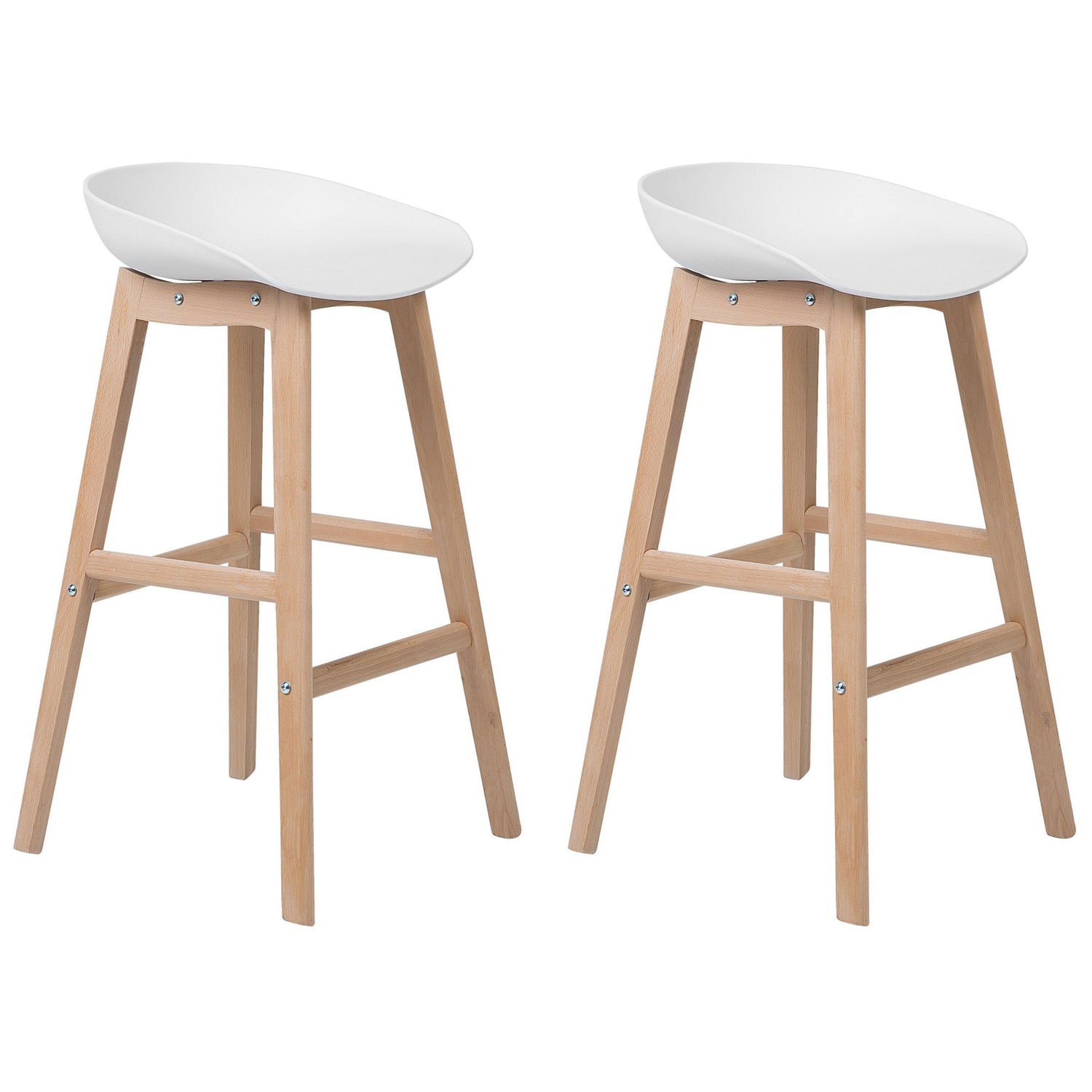 Beliani - MICCO - Barkruk - Wit - Polypropyleen