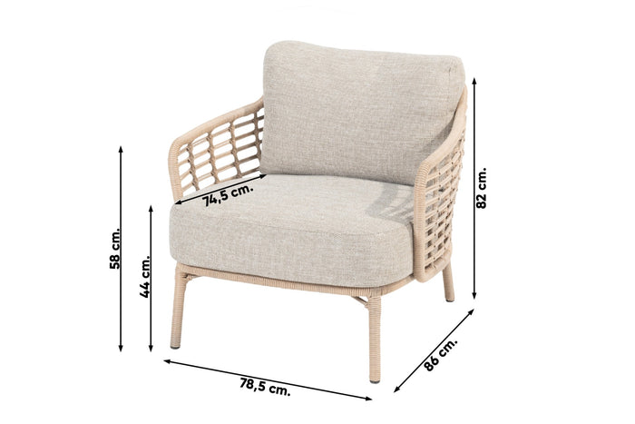 4 Seasons Como loungestoel (1 stuk) - Harvest