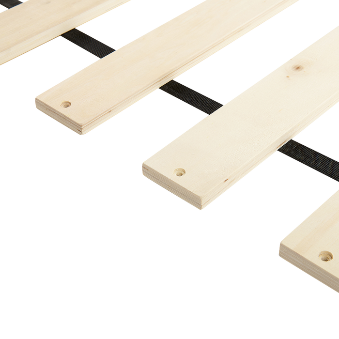 Beliani - NOZAY - Eenpersoonsbed - Lichtblauw - 90 x 200 cm - Fluweel