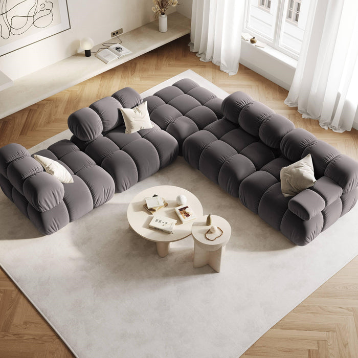 Milo Casa Tropea Modulair Bank Element - Middenstuk - Donkergrijs