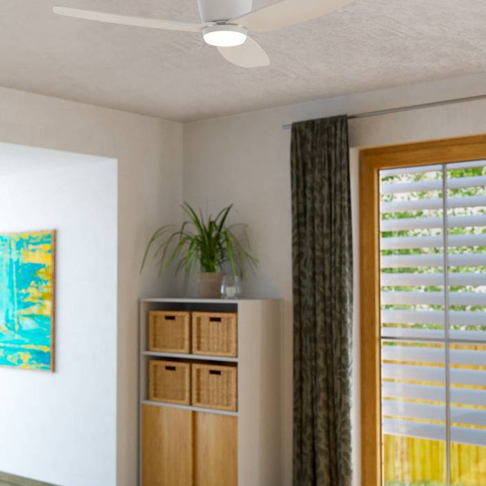 EGLO Bavaro Plafondlamp met ventilator - 112cm - AC-longer life - Wit