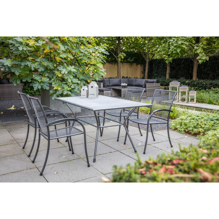 Nordic dining tuintafel | strekmetaal | 145x90cm