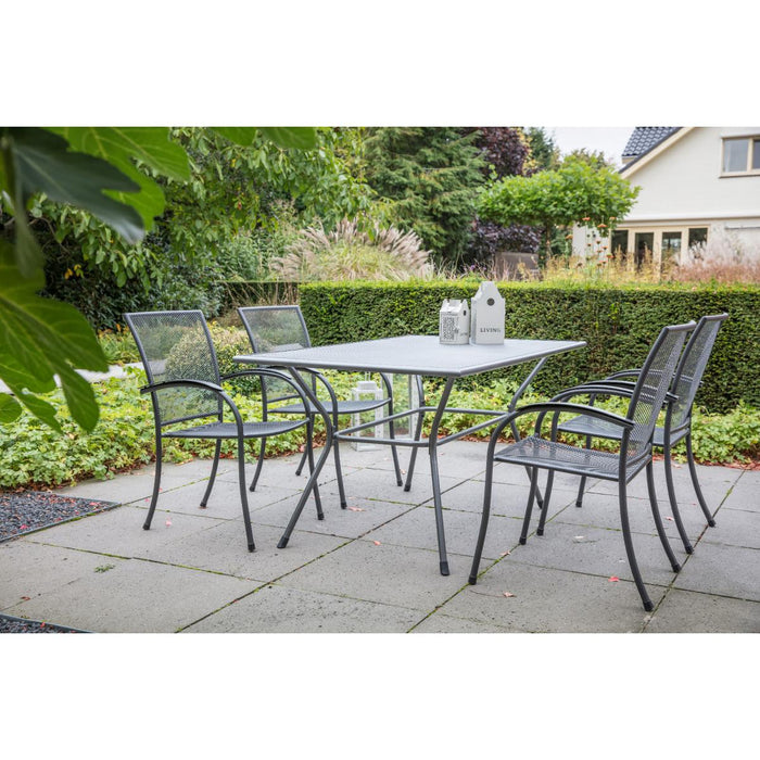 Nordic dining tuintafel | strekmetaal | 145x90cm