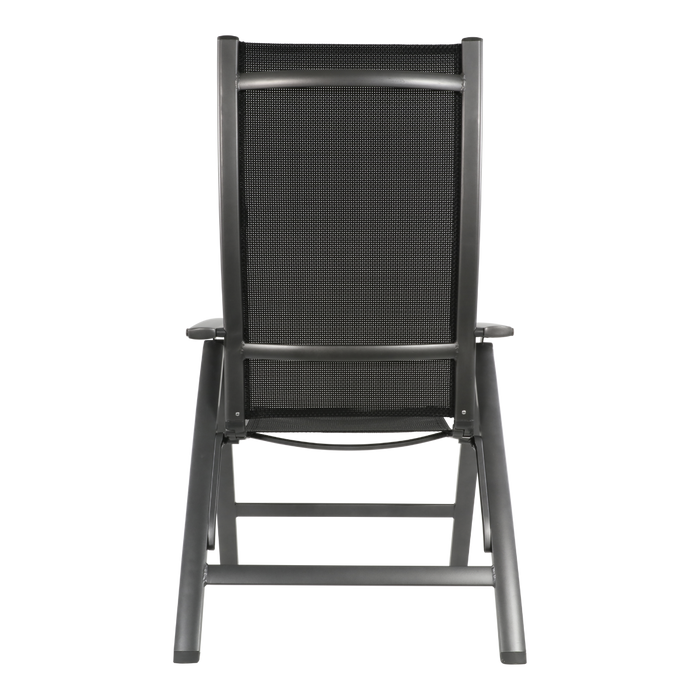 Reno dining tuinstoel | textileen | verstelbaar | antraciet