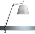 Tolomeo Mega klemlamp retrofit met dimmer 36cm grijs satijn