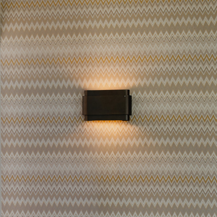 QAZQA Industriële wandlamp donkerbrons 2-lichts - Coen