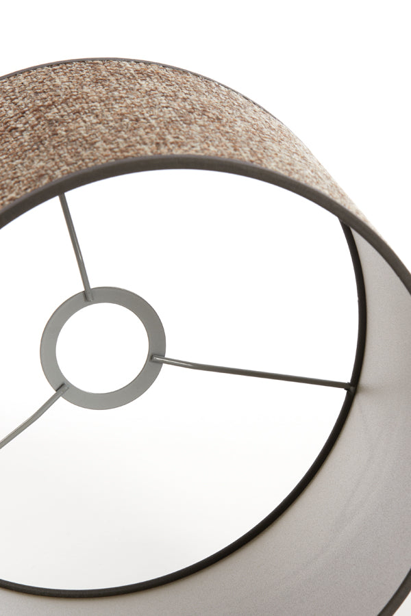 Light&living Kap cilinder 20-20-15 cm SAVERNA donker bruin