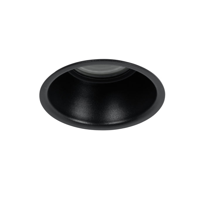 QAZQA Moderne inbouwspot zwart GU10 50mm IP44 - Dept