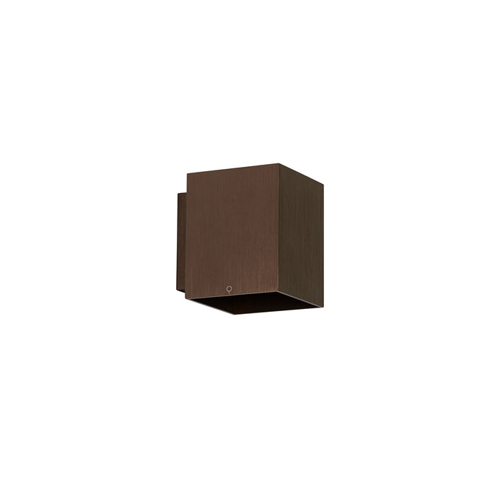 QAZQA Moderne wandlamp donkerbrons vierkant - Sola