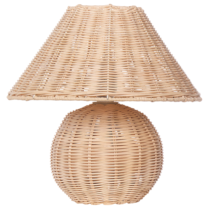 Beliani - CINDER - Tafellamp - Naturel - Rotan