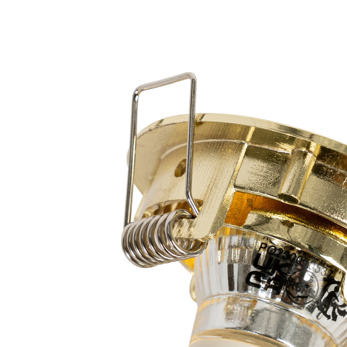 QAZQA Moderne inbouwspot messing 35 mm kantelbaar - Edu