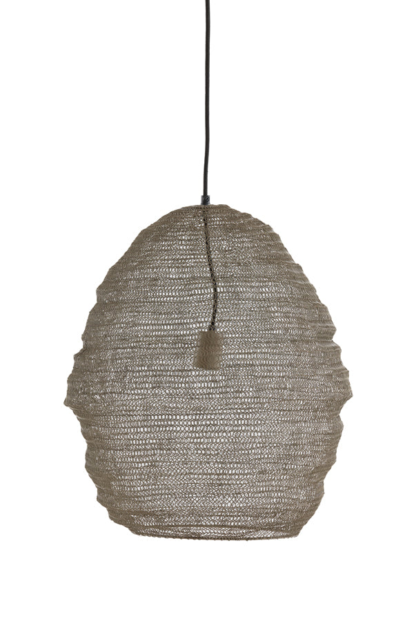 Light & Living Light&living Hanglamp Ø45x60 cm NIKKI gaas taupe