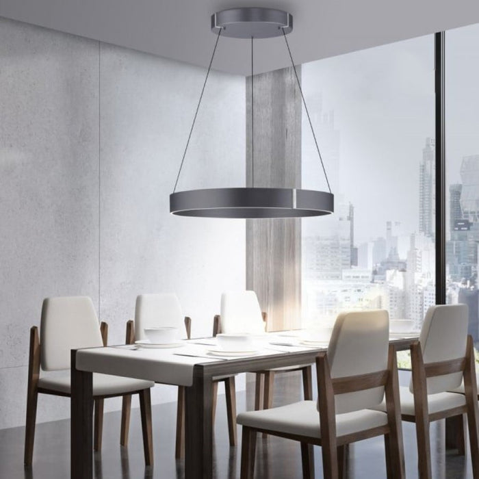 Neuhaus PURE® Hanglamp PURE®-E-CLIPSE e-Lift  Grey  Ø 70cm  incl.