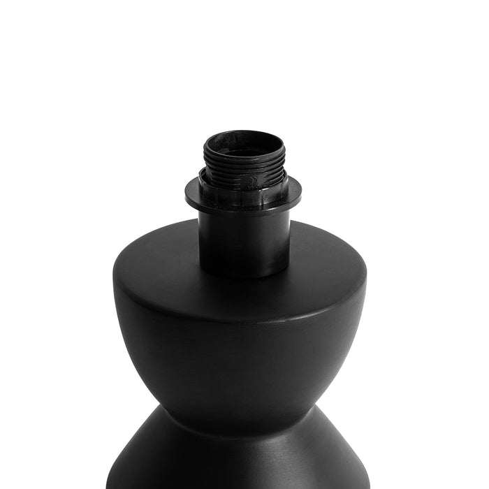 QAZQA Design tafellamp zwart keramiek 16 cm zonder kap - Alisia