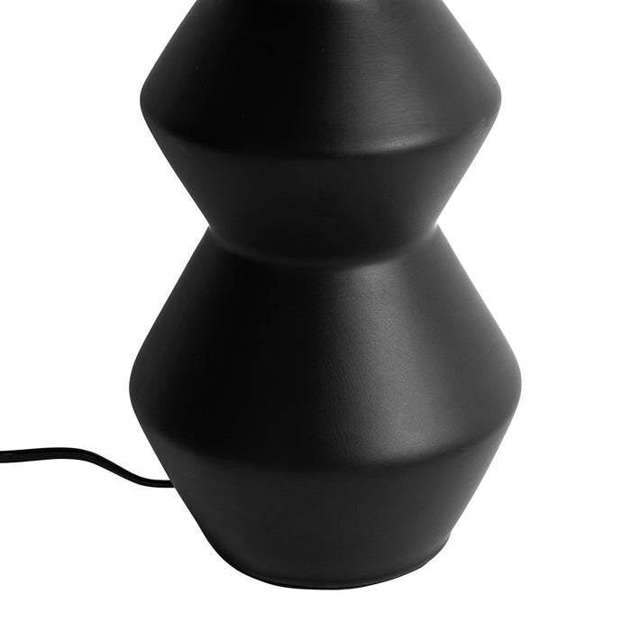 QAZQA Design tafellamp zwart keramiek 16 cm zonder kap - Alisia