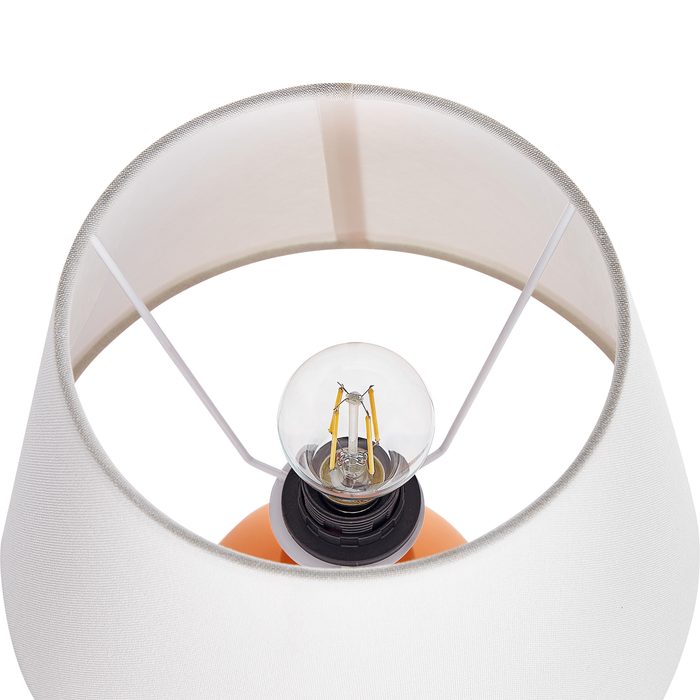 Beliani - FABILOS - Tafellamp - Oranje - Keramiek