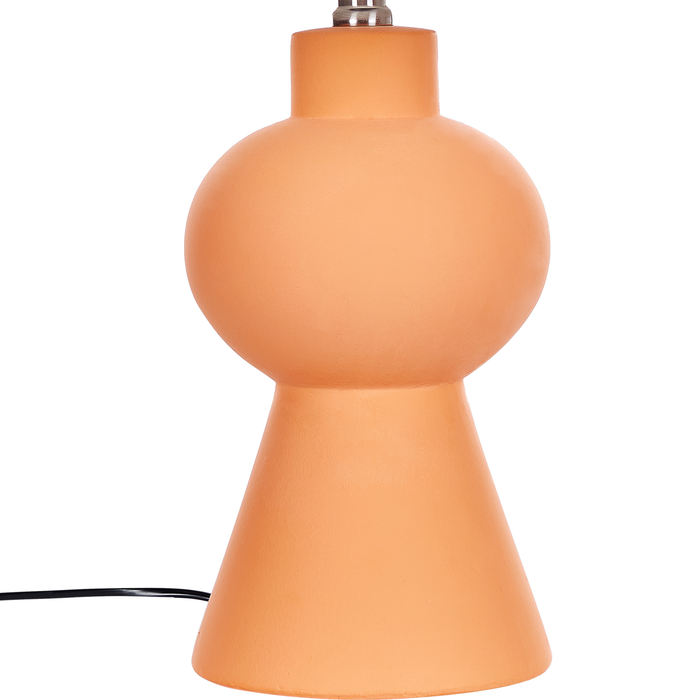 Beliani - FABILOS - Tafellamp - Oranje - Keramiek