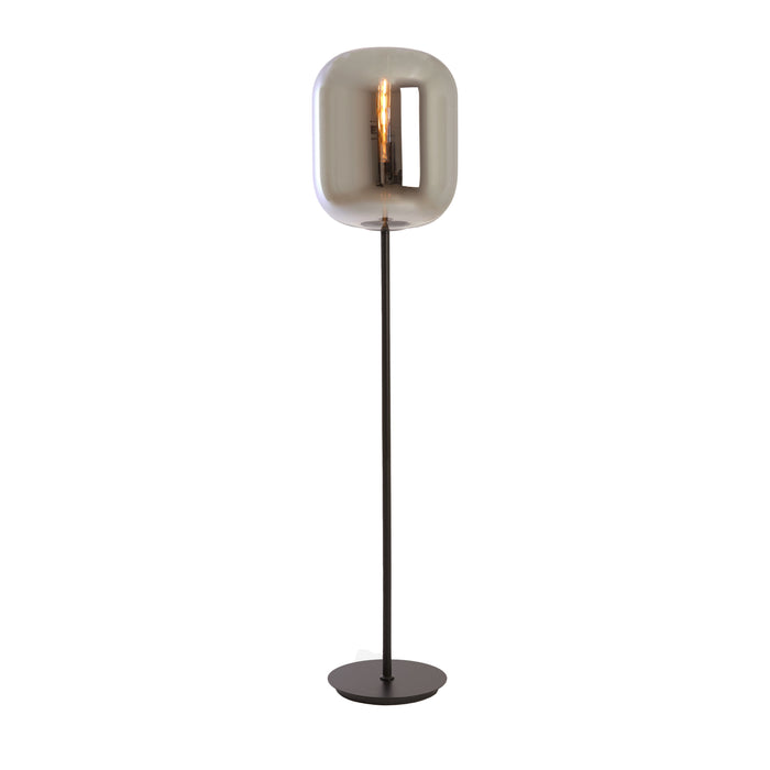Light&living Vloerlamp Ø35x160 cm JULIA glas smoke+zwart