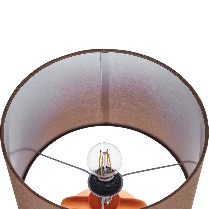 Beliani - LABRADA - Tafellamp - Oranje - Keramiek