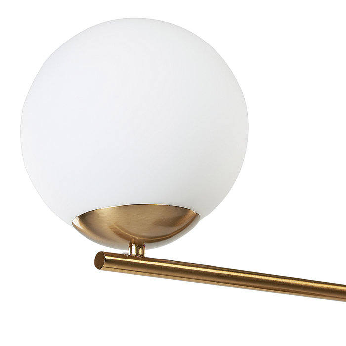 Beliani - HONDO - Tafellamp - Zwart|Goud - Metaal