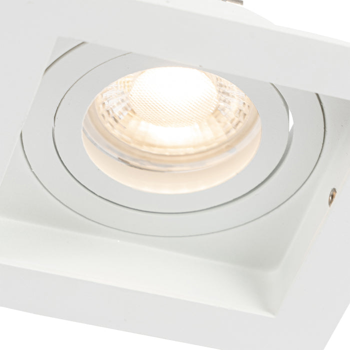 QAZQA Moderne inbouwspot wit verstelbaar - Carree