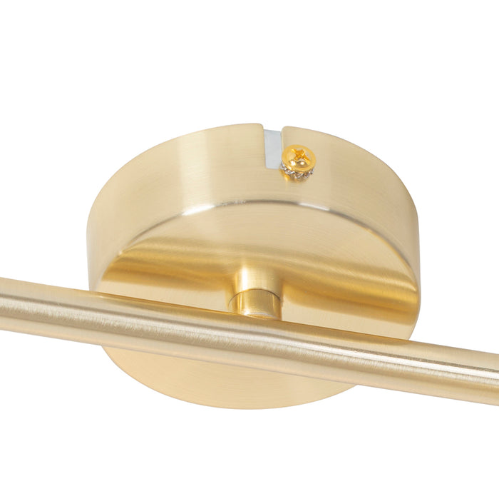 QAZQA Smart plafondlamp messing verstelbaar incl. 2 Wifi GU10 - Jeana