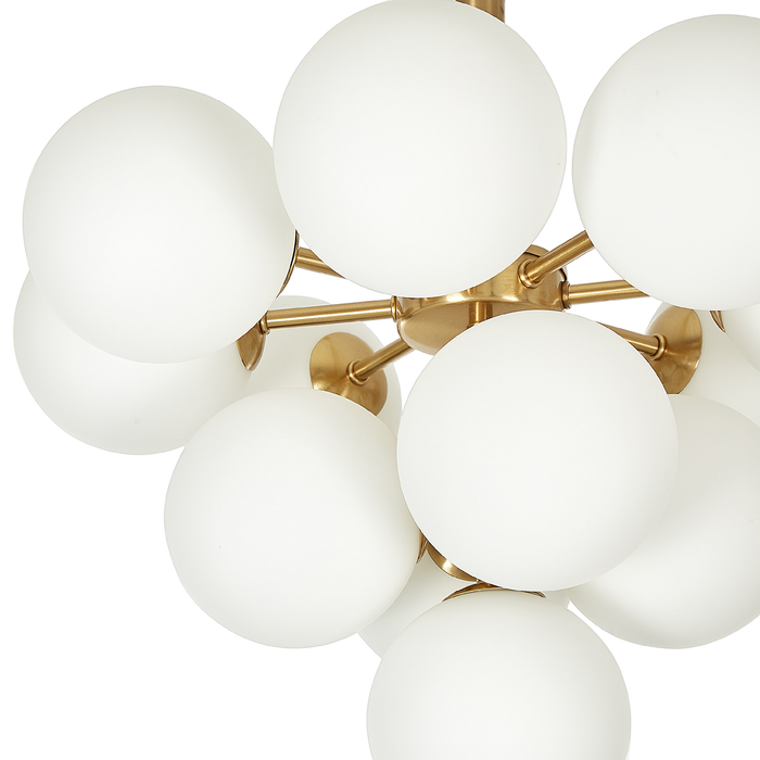 Beliani - BIRRIE - Hanglamp - Messing - Ijzer