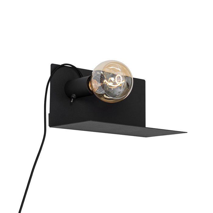 QAZQA Moderne wandlamp zwart magnetisch verstelbaar - Muro