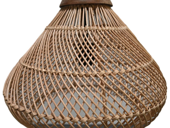 HSM - HSM Collection-Hanglamp-43x43x46-Naturel-Rotan|Teak