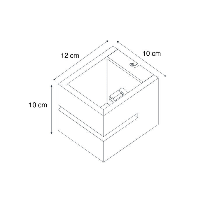 QAZQA Landelijke wandlamp eiken hout 9,7 cm - Transfer Groove