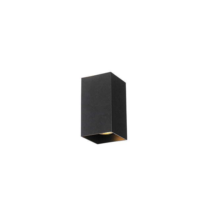 QAZQA Smart vierkante wandlamp zwart incl. Wifi GU10 - Sabbir