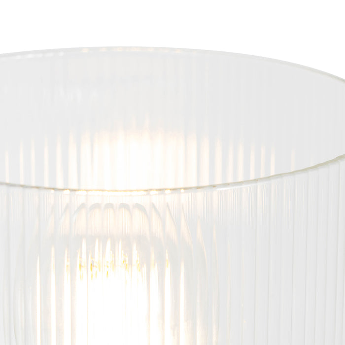 QAZQA Art Deco tafellamp goud met glas - Laura