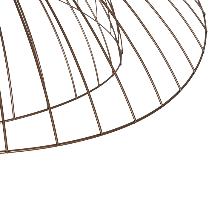 QAZQA Design hanglamp donkerbrons 66 cm - Pua