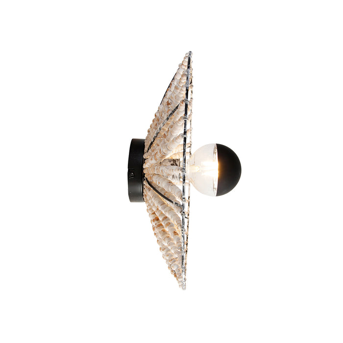 QAZQA Oosterse wandlamp beige met kralen - Moti