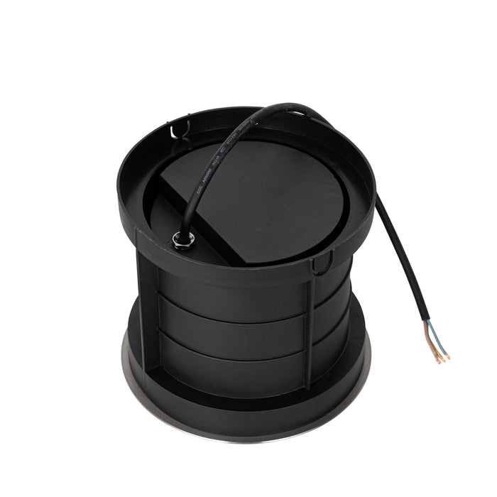 QAZQA Moderne grondspot staal 3-lichts IP65 - Tribus